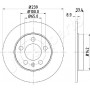 DP-0933 JAPANPARTS Гальмівний диск