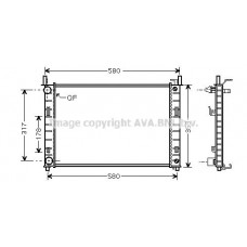 FDA2324 AVA QUALITY COOLING Радіатор охолодження двигуна