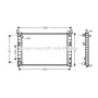 FDA2324 AVA QUALITY COOLING Радіатор охолодження двигуна
