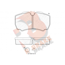 RB1640 R BRAKE Комплект гальмівних колодок дисковий гальм