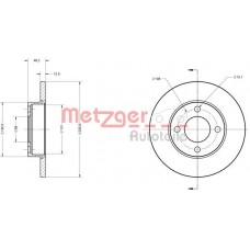 6110254 METZGER Гальмівний диск