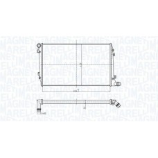 350213167300 MAGNETI MARELLI Радіатор охолодження двигуна