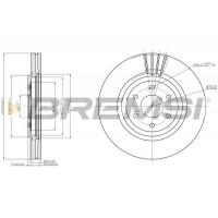 CD7611V BREMSI Гальмівний диск