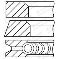 08-110200-00 GOETZE ENGINE Комплект поршневих кілець