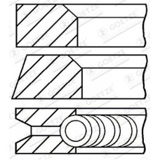 08-110200-00 GOETZE ENGINE Комплект поршневих кілець