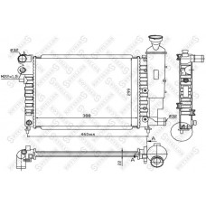 10-26098-SX STELLOX Радіатор охолодження двигуна