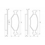 0 986 424 458 BOSCH Комплект гальмівних колодок дисковий гальм