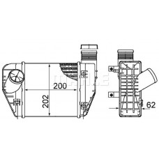 CI 423 000S MAHLE Интеркулер