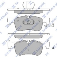SP4043 Hi-Q Комплект гальмівних колодок дисковий гальм