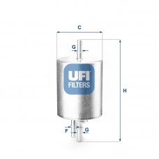 3183000 UFI Паливний фільтр
