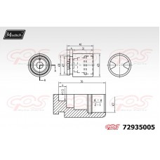 72935005 MAXTECH Поршень корпус скоби гальма
