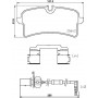 MDB3811 MINTEX КомплеК т гальмівних колодок, дискове гальмо