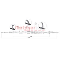 1.KI016 METZGER Тросик, cтояночный тормоз