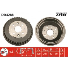 DB4288 TRW Гальмівний барабан
