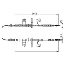 1 987 482 585 BOSCH Тросик, cтояночный тормоз