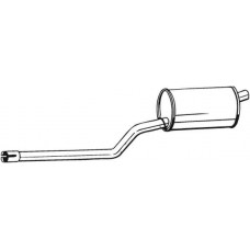 278-501 BOSAL Середній глушник вихлопних газів