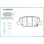 C12NR0037 CWORKS КомплеК т гальмівних колодок, дискове гальмо