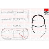 FBC0152 FAI AutoParts Тросик, cтояночный тормоз