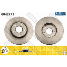 6042771 GIRLING Гальмівний диск