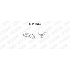 CT15646 VENEPORTE Глушник вихлопних газів кінцевий