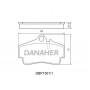 DBP1301/1 DANAHER Комплект гальмівних колодок дисковий гальм