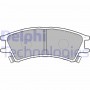 LP1502 DELPHI Комплект гальмівних колодок дисковий гальм