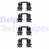 LX0372 DELPHI Комплектуючі колодки дискового гальма
