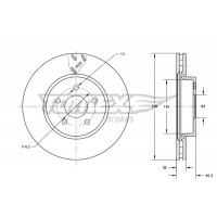 TX 73-63 TOMEX Brakes Гальмівний диск