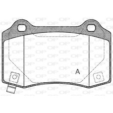 BPA0434.54 OPEN PARTS Комплект гальмівних колодок дисковий гальм