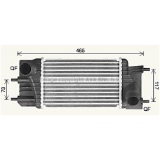 Интеркулер AVA QUALITY COOLING DN4460