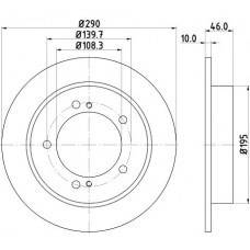 8DD 355 117-941 HELLA Гальмівний диск