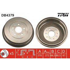 DB4379 TRW Гальмівний барабан