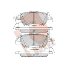 RB2258 R BRAKE КомплеК т гальмівних колодок, дискове гальмо