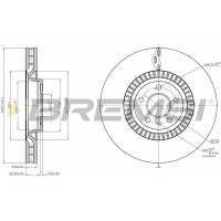 CD7987V BREMSI Гальмівний диск
