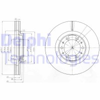 BG3586 DELPHI Гальмівний диск