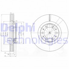 BG3586 DELPHI Гальмівний диск
