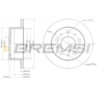 CD7145S BREMSI Гальмівний диск