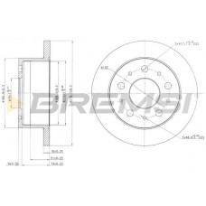 CD7145S BREMSI Гальмівний диск
