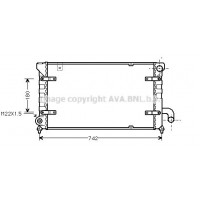 STA2028 AVA QUALITY COOLING Радіатор охолодження двигуна
