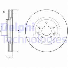 BG4770C DELPHI Гальмівний диск
