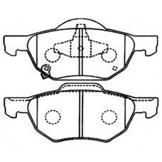 AKD-1293 ASVA Комплект гальмівних колодок дисковий гальм