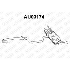 AU03174 VENEPORTE Глушник вихлопних газів кінцевий