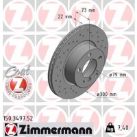 150.3497.52 ZIMMERMANN Гальмівний диск