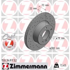 150.3497.52 ZIMMERMANN Гальмівний диск