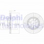 BG3835C DELPHI Гальмівний диск