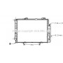 MSA2190 AVA QUALITY COOLING Радіатор охолодження двигуна