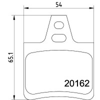 MDB1425 MINTEX Комплект гальмівних колодок дисковий гальм