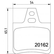 MDB1425 MINTEX Комплект гальмівних колодок дисковий гальм