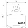 8DB 355 019-011 HELLA PAGID Комплект гальмівних колодок дисковий гальм