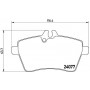 P 50 054 BREMBO Комплект гальмівних колодок дисковий гальм